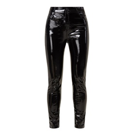 Faux Patent Five Pocket Leggings