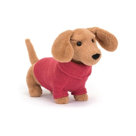 Sweater Sausage Dog Tan 16cm