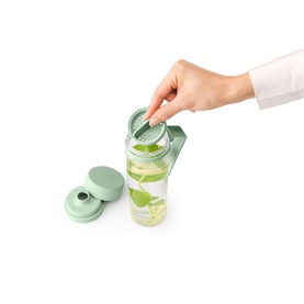Make & Take Water Bottle with Strainer - Jade Green