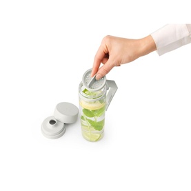 Make & Take Water Bottle with Strainer - Light Grey