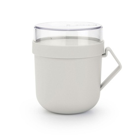Make & Take Soup Mug, 0.6L - Light Grey