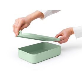 Make & Take Lunch Box, Large, Plastic - Jade Green