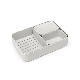 Make & Take Lunch Box Bento, Large - Light Grey