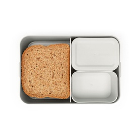 Make & Take Lunch Box Bento, Large - Light Grey