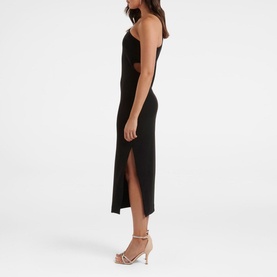 One Shoulder Cut Out Midi Dress