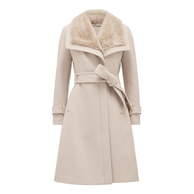 Faux-Fur Collar Coat