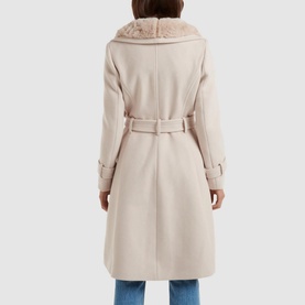 Faux-Fur Collar Coat