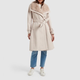 Faux-Fur Collar Coat