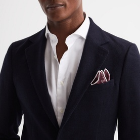 Liam Polka Dot Silk Pocket Square