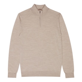 Blackhall Merino Wool Zip Neck Sweater
