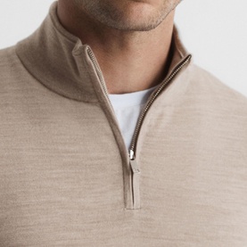 Blackhall Merino Wool Zip Neck Sweater