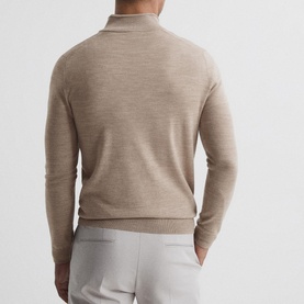 Blackhall Merino Wool Zip Neck Sweater