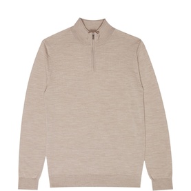 Blackhall Merino Wool Zip Neck Sweater