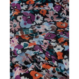 Serena Floral Jersey Mesh Dress
