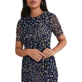Petite Aileena Embroidered Dress