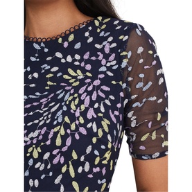 Petite Aileena Embroidered Dress