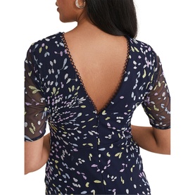 Petite Aileena Embroidered Dress