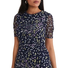 Petite Aileena Embroidered Dress