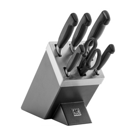 Four Star 7 Piece Grey Ash Knife Block Set