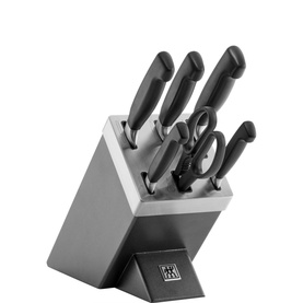 Four Star 7 Piece Grey Ash Knife Block Set