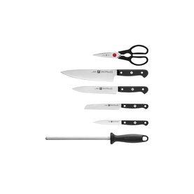 Gourmet 7 Piece Natural Bamboo Knife Block Set