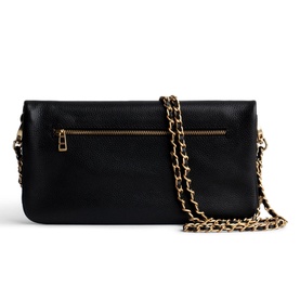Rock Grained Leather Clutch