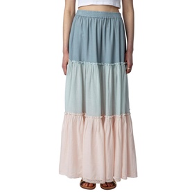 Jovela Gathered Flared Skirt