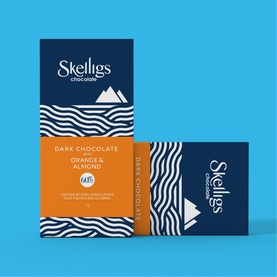 Orange and Almond Dark Chocolate Bar 75g