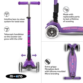 Maxi Micro Foldable LED Scooter