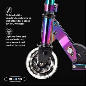 Micro Sprite Classic Neochrome LED Scooter