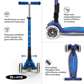 Maxi Micro Foldable LED Scooter