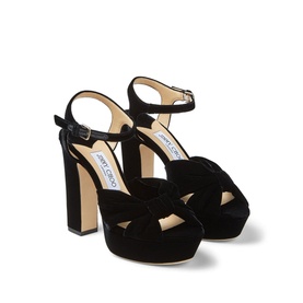 Heloise 120 Velvet Platform Block Heels
