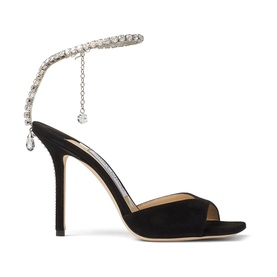 Saeda 100 Crystal-Embellished Heeled Sandals