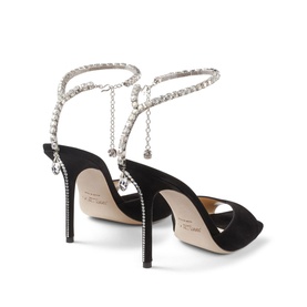 Saeda 100 Crystal-Embellished Heeled Sandals