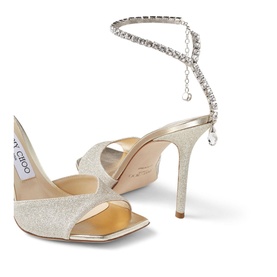 Saeda 100 Crystal-Embellished Heeled Sandals