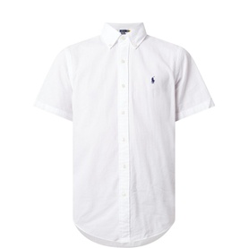 Seersucker Short Sleeve Casual Shirt