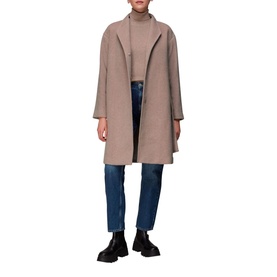 Clara Funnel Neck Wool Coat