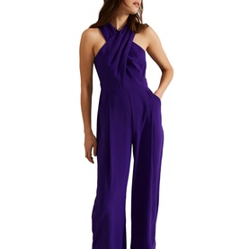 Giorgia Crossover Wide-Leg Jumpsuit