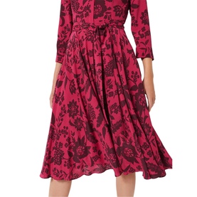 Lainey Floral Print Midi Dress