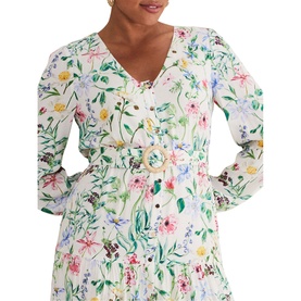 Maya Floral Printed Midi Dress