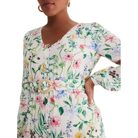 Maya Floral Printed Midi Dress