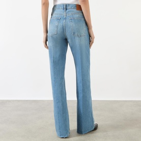 Hugh Mid Rise Wide Leg Jeans