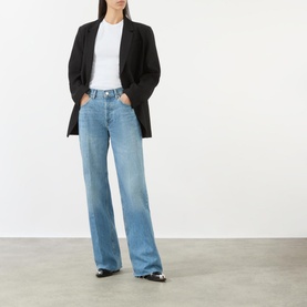 Hugh Mid Rise Wide Leg Jeans
