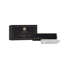 Rituals Wild Fig Car Perfume with black gift box and clear refillable car diffuser stick set