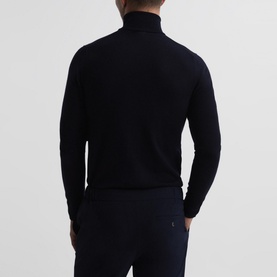 Caine Merino Wool Funnel Neck Sweater