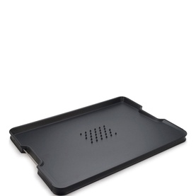 Cut&Carve&trade; Plus Multi-Function Extra Large Chopping Board Black