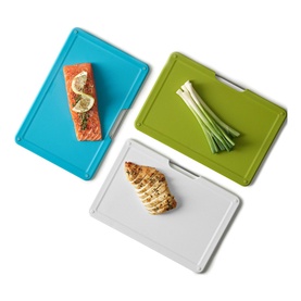 Folio&trade; Slim Three-Piece Under-Shelf Chopping Board Set
