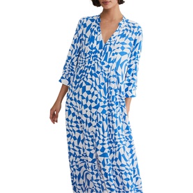 Penele Geo Printed Midi Dress
