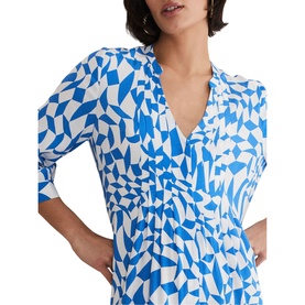 Penele Geo Printed Midi Dress