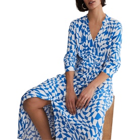 Penele Geo Printed Midi Dress